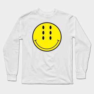 Six-Eyed Smiley Face Long Sleeve T-Shirt